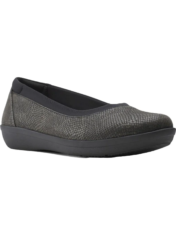 Ayla Low Womens Comfy Slip-On Ballet Flats