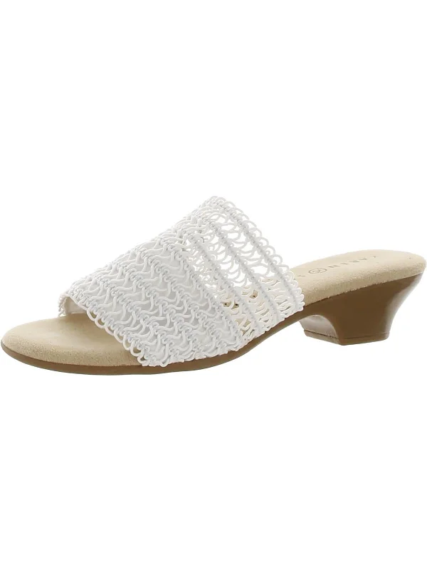 Elsaa Womens Woven Slip-on Mules