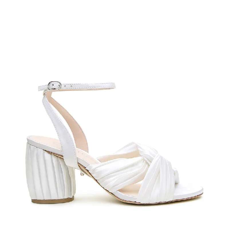 Ivory Silk Twist Sandal + Marilyn Strap