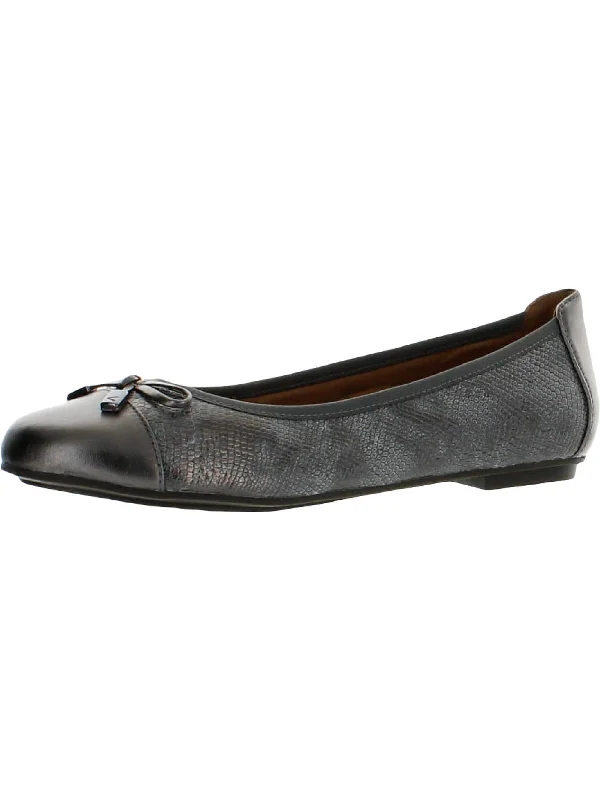 Minna Womens Leather Ballet Flats