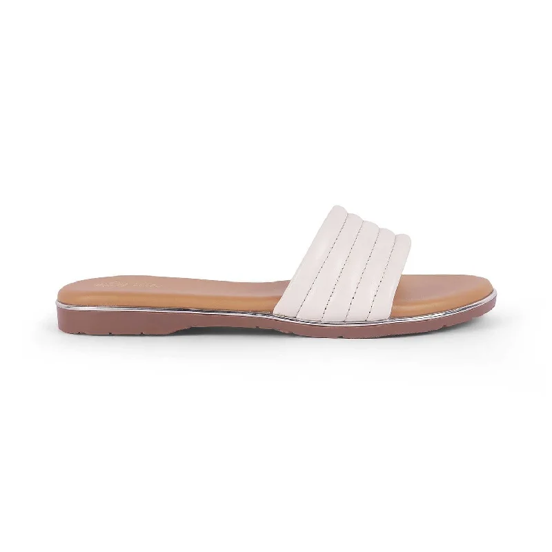 Tresmode Hars White Women's Casual Flats