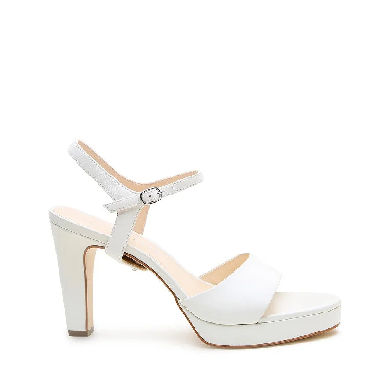 White Lo Platform + Jackie Strap