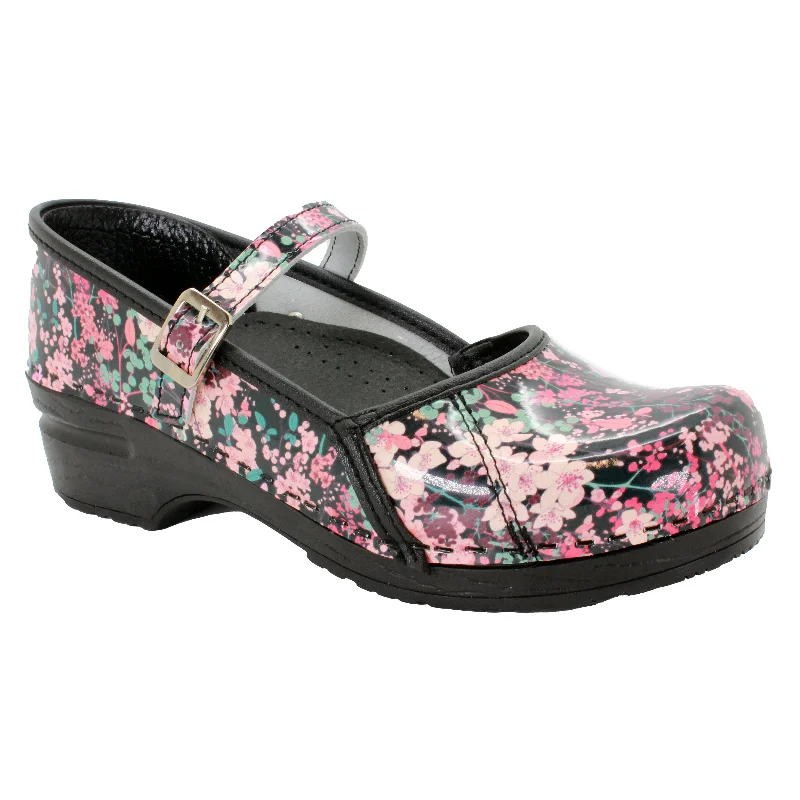 BJORK MARCELLA Mary Jane Clogs in Josse Printed Leather