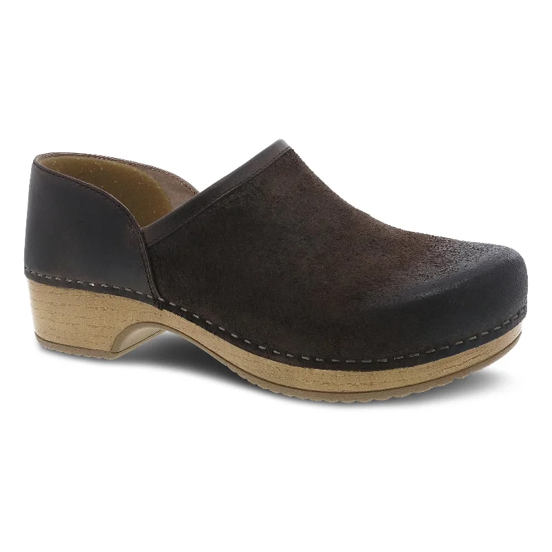 Brenna Chocolate Burnished Suede