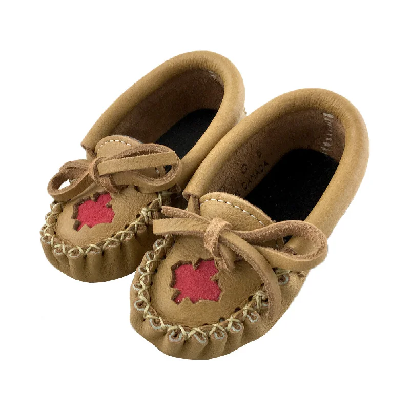 Baby Maple Leaf Moccasins (Final Clearance - Size 3 & 4 ONLY)