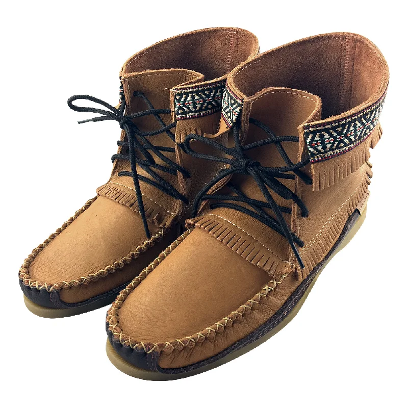 Men's Leather Moccasin Boots (Final Clearance - Size 7 & 8 ONLY)