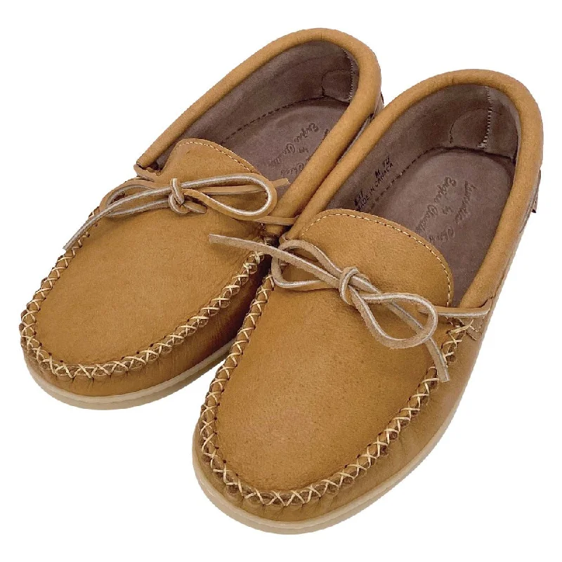 Men's Cork Moose Hide Leather Moccasin Shoes