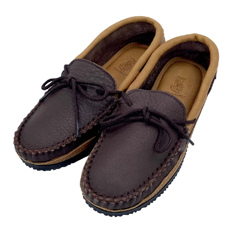 Men's Elk & Moose Hide Leather Moccasin Shoes