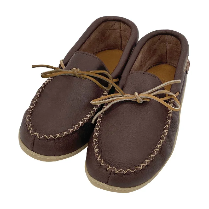 Men's Moose Hide Leather Memory Foam Moccasin Shoes