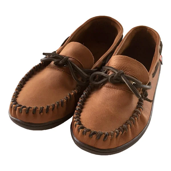 Men's Wide Leather Moccasin Shoes