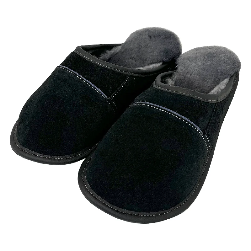 Men's Sheepskin Slip On Slippers