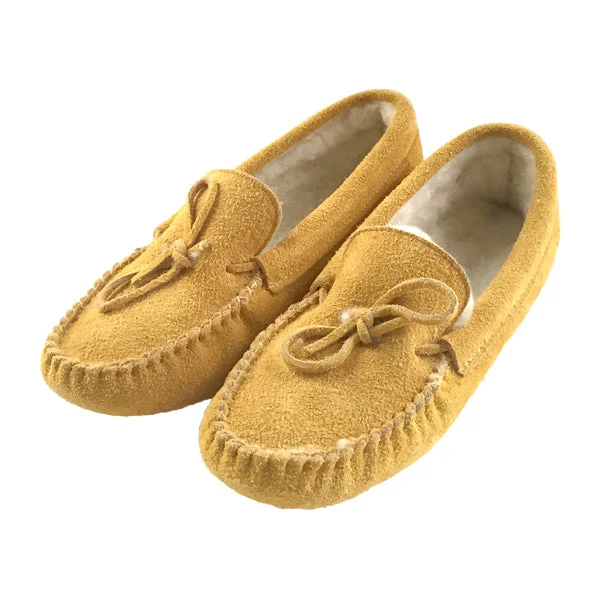 Men's Fleece Lined Suede Moccasins