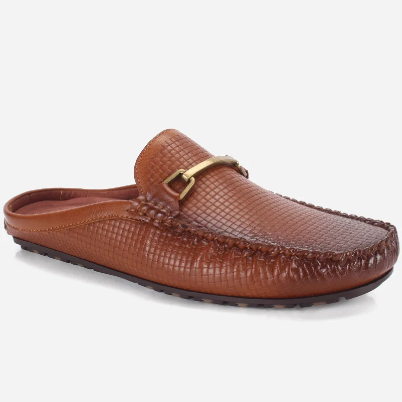 Mens "ZUMA" Casual Open-Back Everyday Mocassins