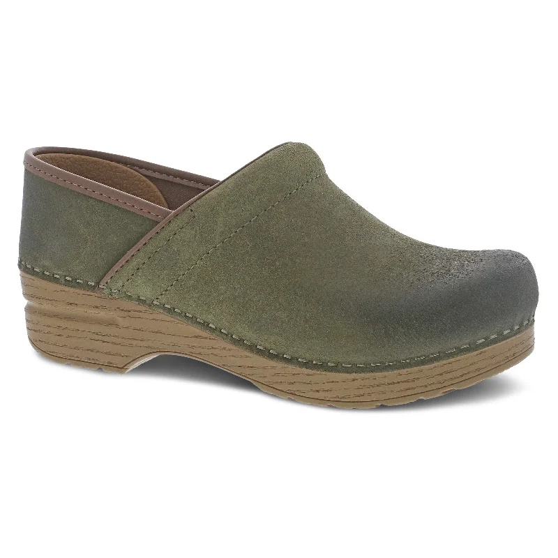 Professional Green Burnished Nubuck