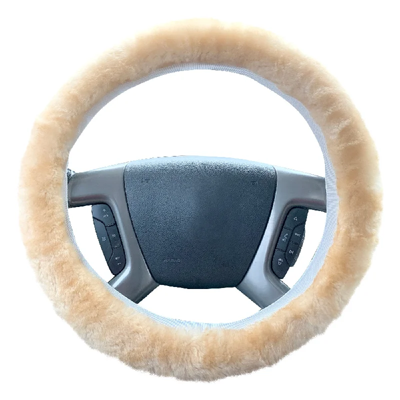 Sheepskin Steering Wheel Cover