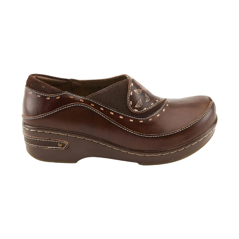 Spring Step L'artiste Women's Burbank Clogs - Brown