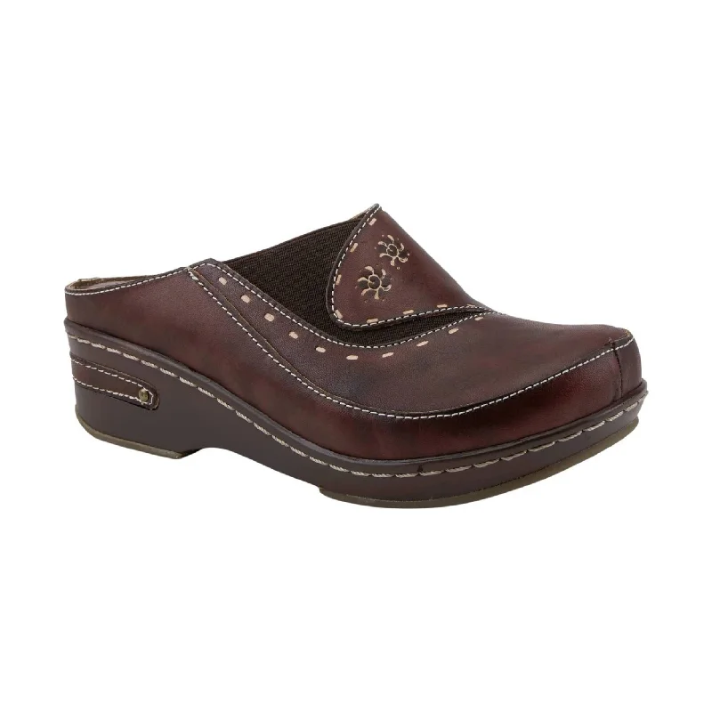 Spring Step L'artiste Women's Chino Clog - Brown