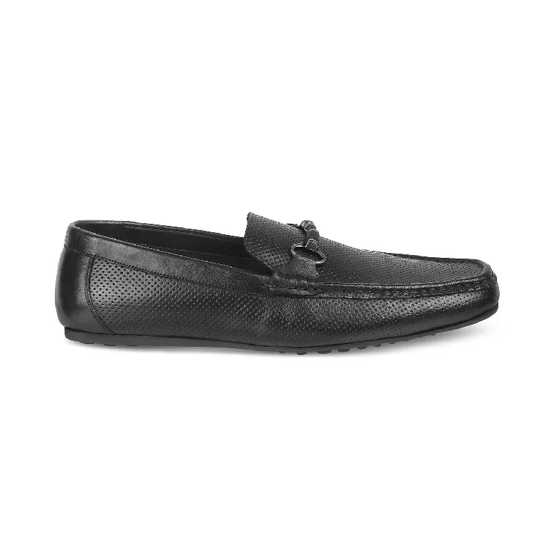 The Cenew Black Men's Leather Loafers Tresmode