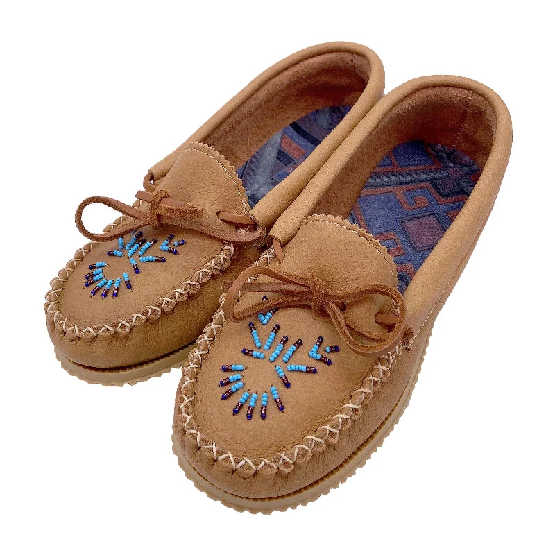 Women's Moose Hide Beaded Moccasin Shoes