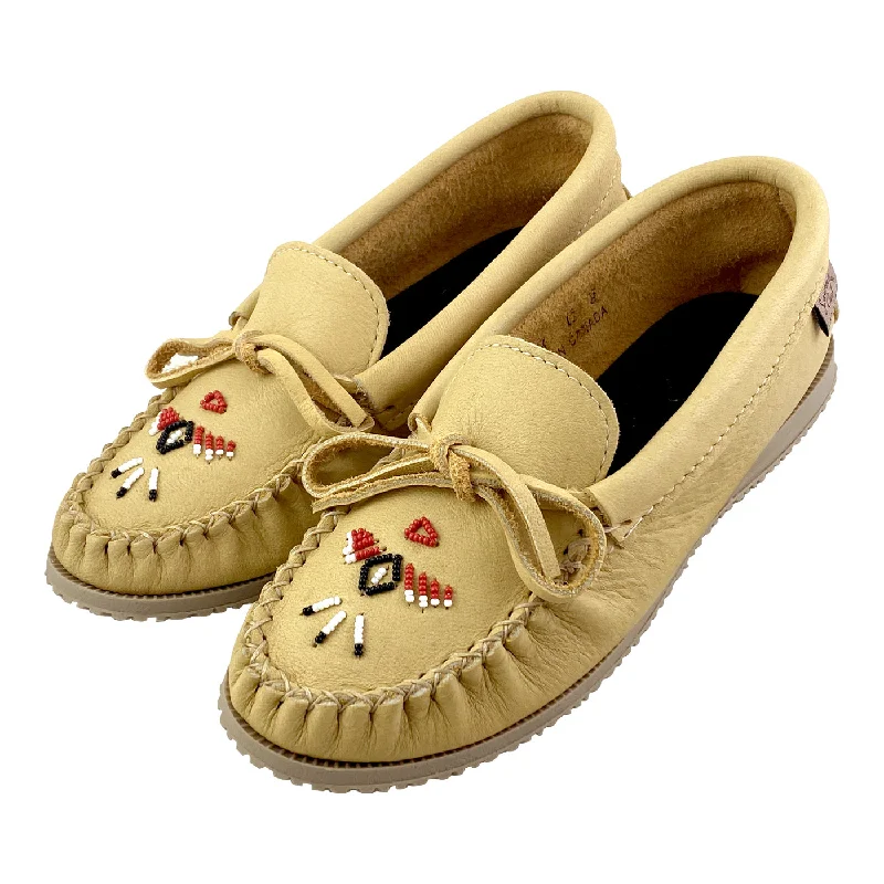 Women's Moose Hide Beaded Moccasin Shoes