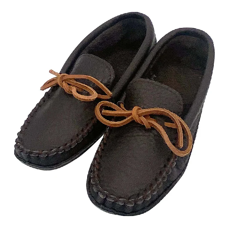 Women's Earthing Moccasins Buffalo Hide