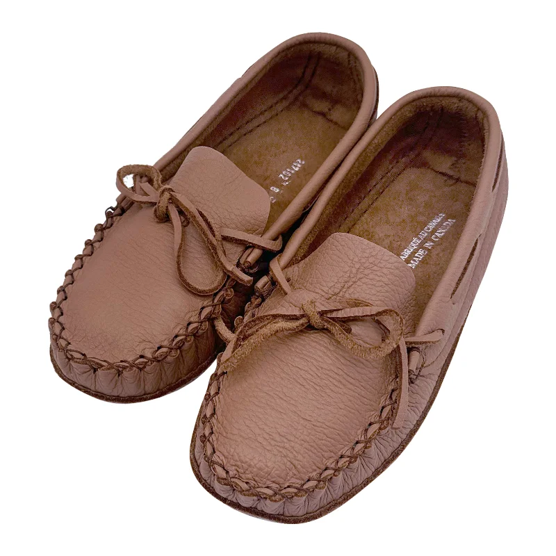 Women's FINAL CLEARANCE Maple Wide Leather Moccasins (5, 6 & 7, 10 ONLY)