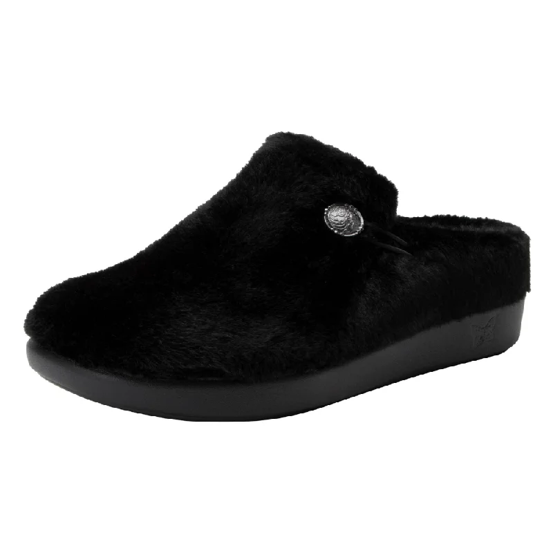 Alegria Loungeree Black Slipper (Women's)