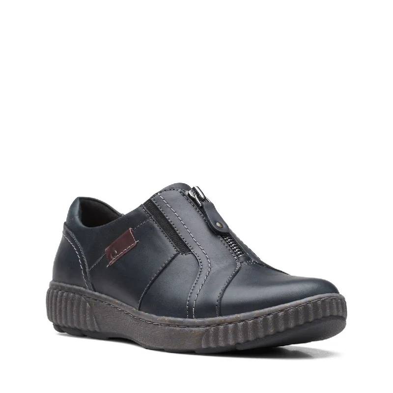 Clarks Magnolia Zip, 2 Colours, Black or Navy