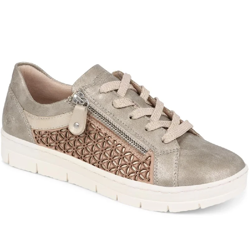 Lace-Up Leather Trainers - DRS39500 / 324 814