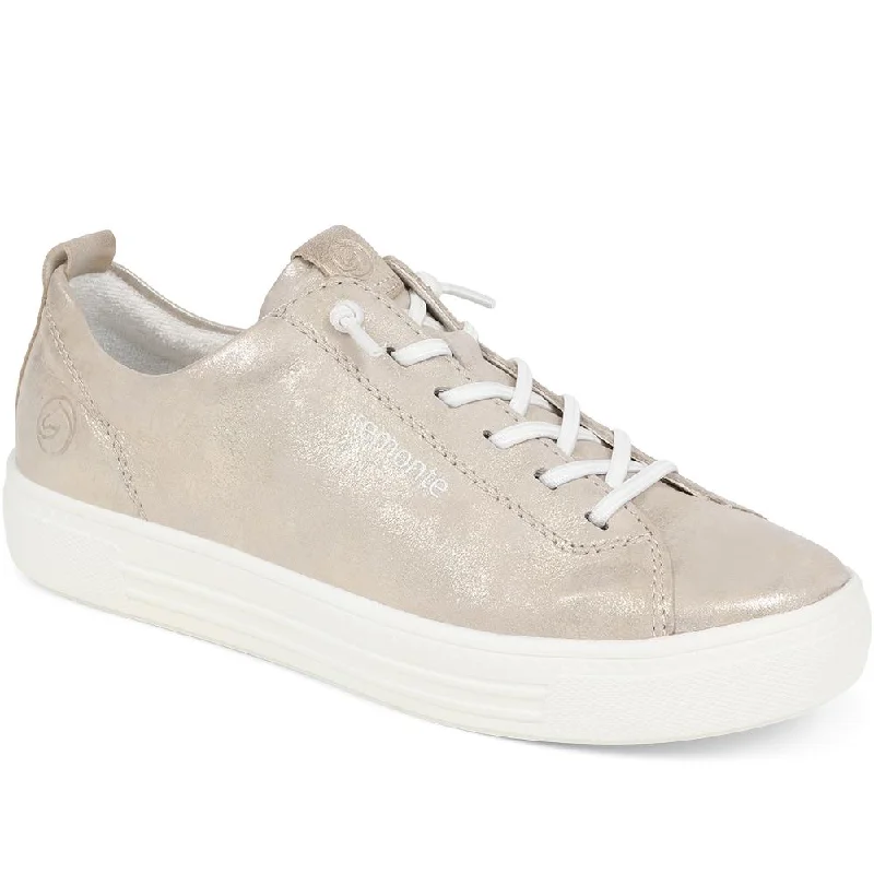 Lace-Up Leather Trainers  - DRS39501 / 324 815