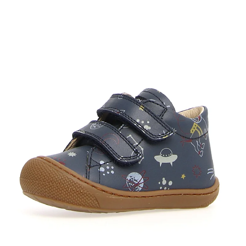 Naturino Boy's & Girl's Cocoon Vl Calf Natural Space Sneakers - Indigo