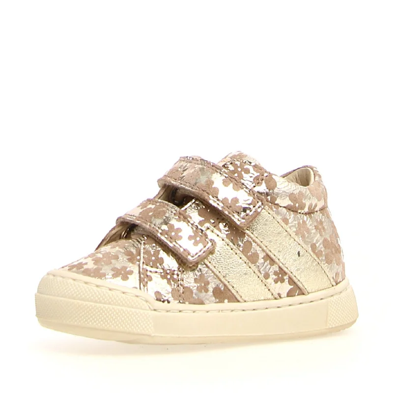 Falcotto Girl's Gazer VI Astri Met Sneakers, Platinum