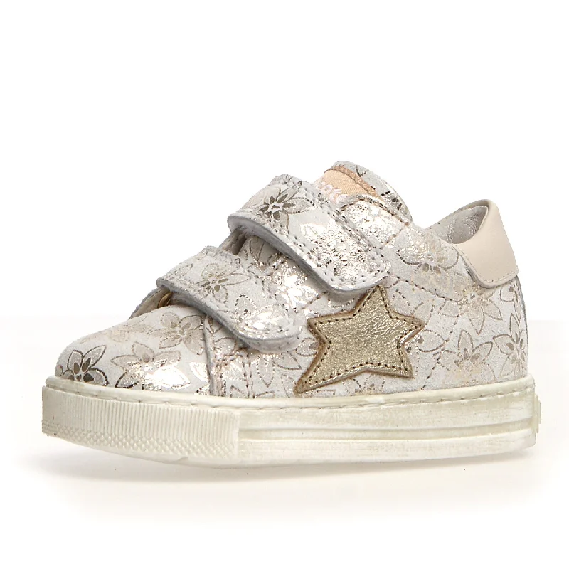 Falcotto Girl's Sasha VL Petunia Fashion Sneakers - Milk/Platinum