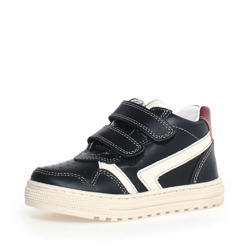 Naturino Girl's & Boy's Ceonia High Vl Calf Sneakers - Black/Milk