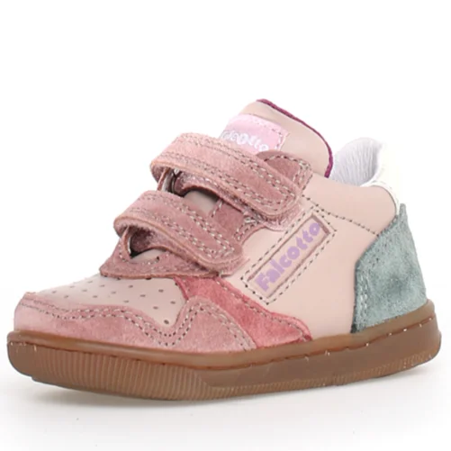 Falcotto Girl's Klip Vl Fashion Sneakers, Cipria/Rose Clay