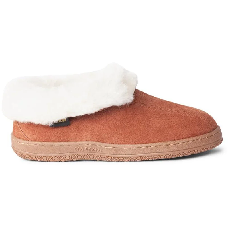 Old Friend Juliet Slipper Dark Chestnut II Suede (Women's)