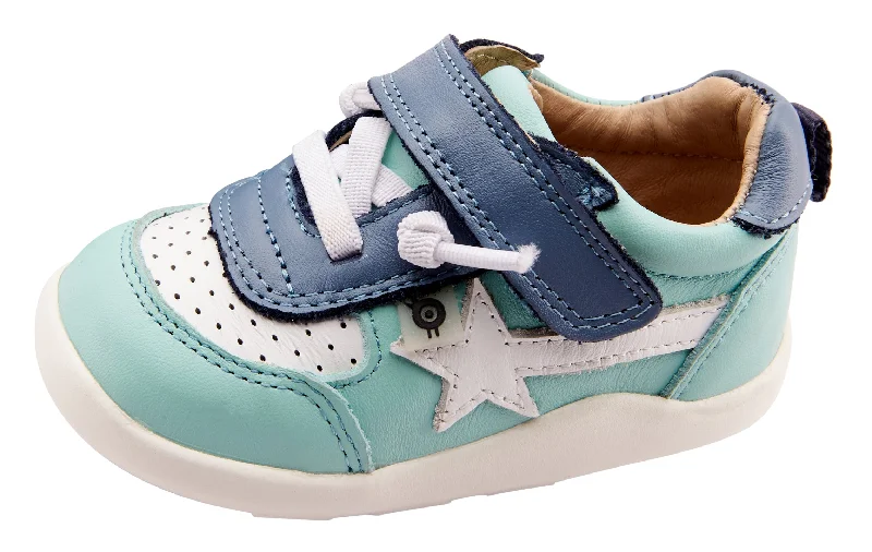 Old Soles Boy's & Girl's 8031 Ground Work Sneakers - Jade/Snow/Indigo